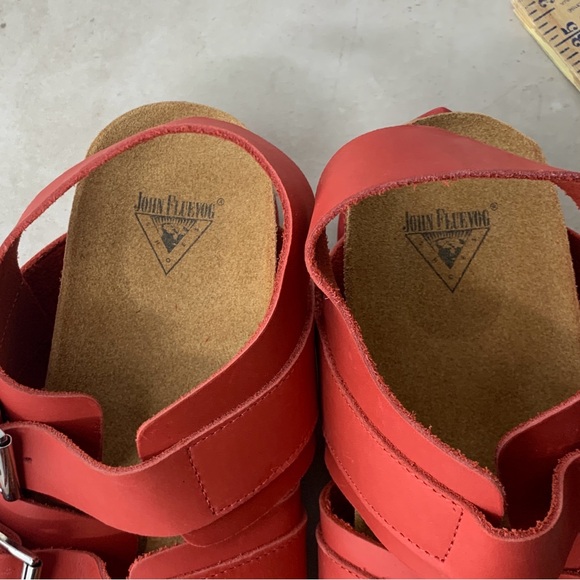 John Fluevog Red Sandals - Picture 7 of 10